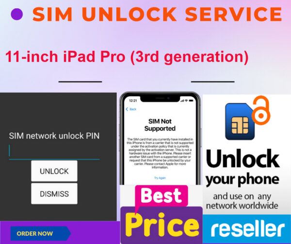 sim unlock service 11-inch iPad Pro (3rd generation)